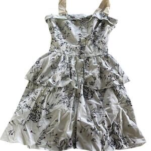 Maria Bonita Extra Dress Women 40 8 US White Heart Bobby Up Do Anthropologie